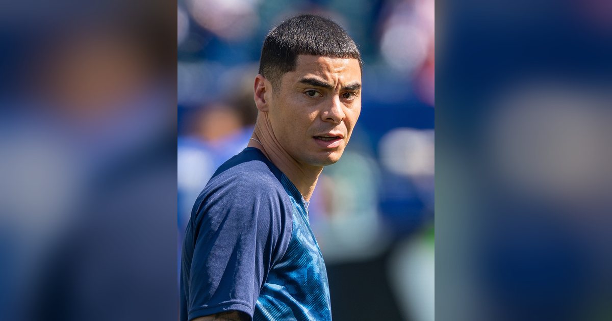 Miguel Almirón, volante de la selección paraguaya, en la previa de un partido del Mundial 2026