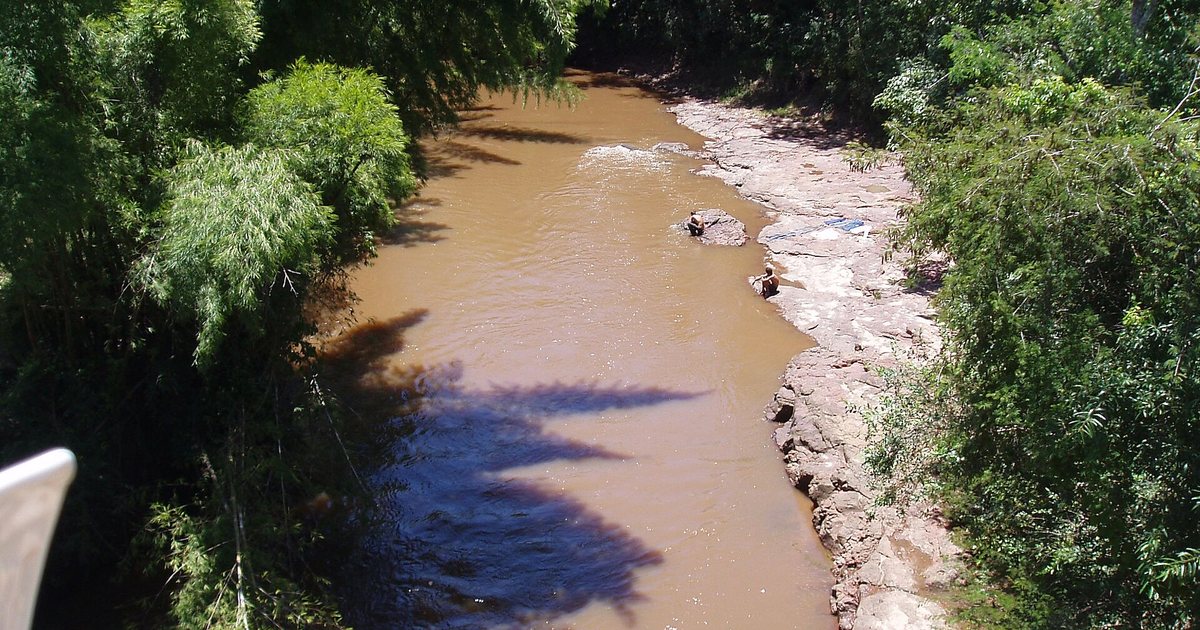 El río Apa a la altura de Bella Vista Norte, Amambay, en la frontera