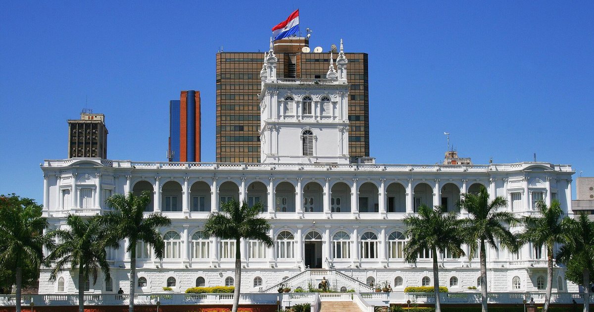 El Palacio de López, sede de la Presidencia de la República, en Asunción