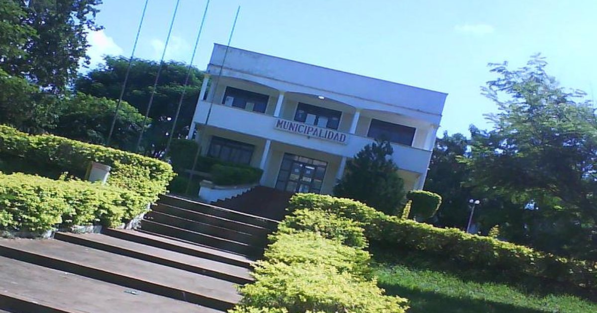 Edificio de la Municipalidad de Juan León Mallorquín, la ciudad de General Caballero, en Alto Paraná