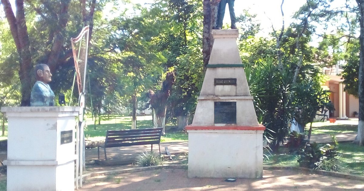 La plaza de los Héroes de San Juan Nepomuceno, en el departamento de Caazapá