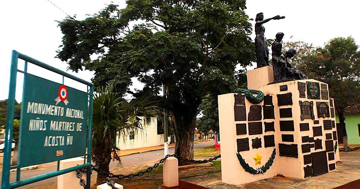 Monumento Nacional a los Niños Mártires de Acosta Ñu, en Eusebio Ayala, Cordillera, que recuerda la batalla que da nombre al liceo