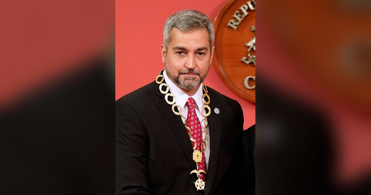 Mario Abdo Benítez, presidente de la República entre 2018 y 2023, en un acto oficial en 2022