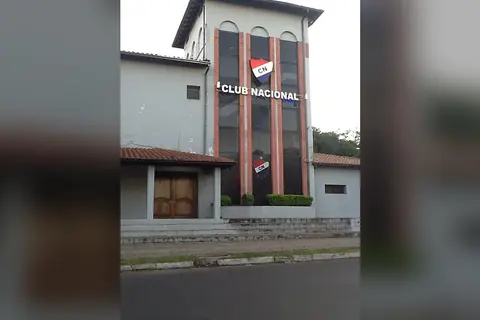 La sede del Club Nacional, en Barrio Obrero, Asunción