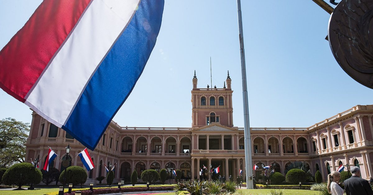 Palacio de López, sede del Gobierno en Asunción, donde Óscar Lovera juró como ministro