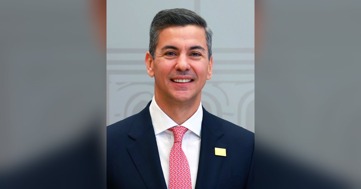 El presidente Santiago Peña en Asunción, en junio de 2026