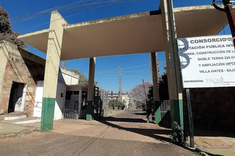 Estación Puerto Sajonia de la ANDE, en Asunción
