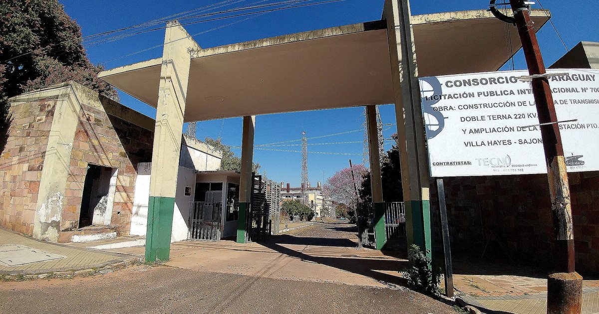 Estación Puerto Sajonia de la ANDE, en Asunción