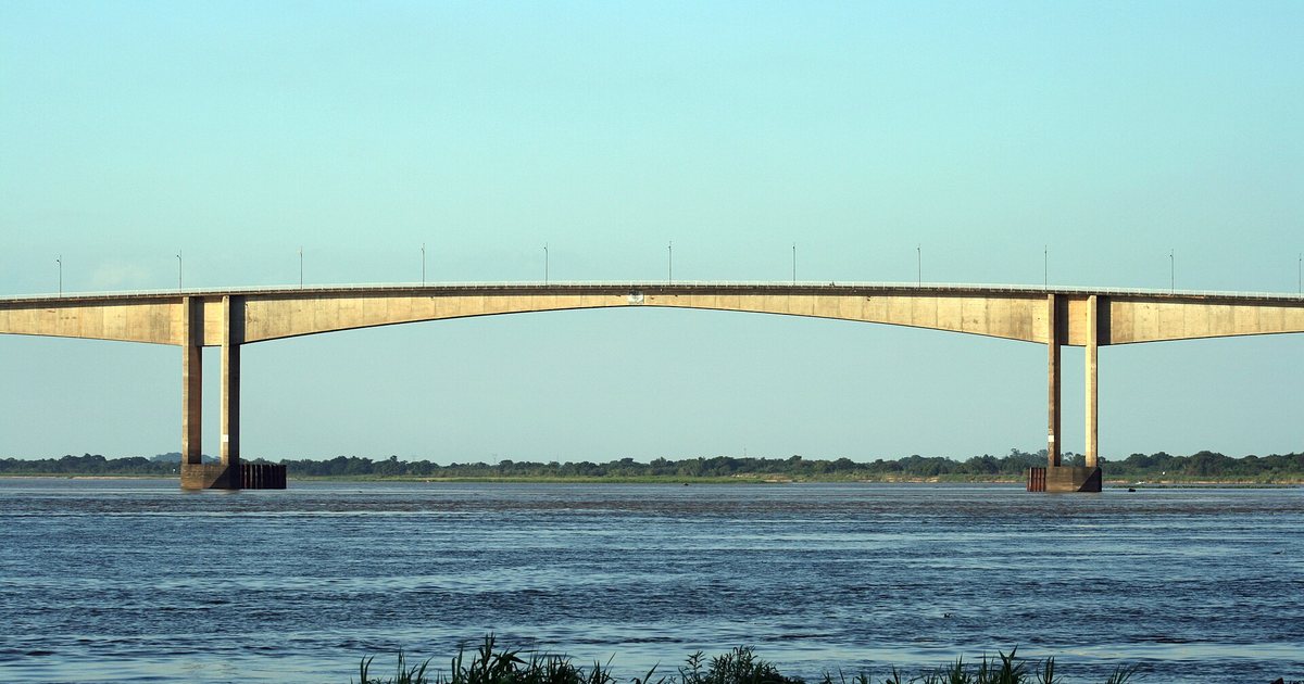El puente Remanso sobre el río Paraguay, que une Mariano Roque Alonso con el Chaco