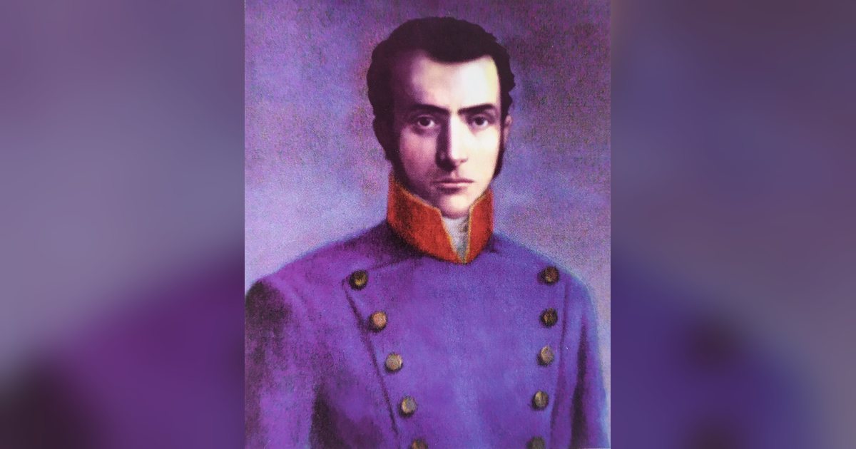 Retrato del prócer Mauricio José Troche, nacido en Curuguaty hacia 1790