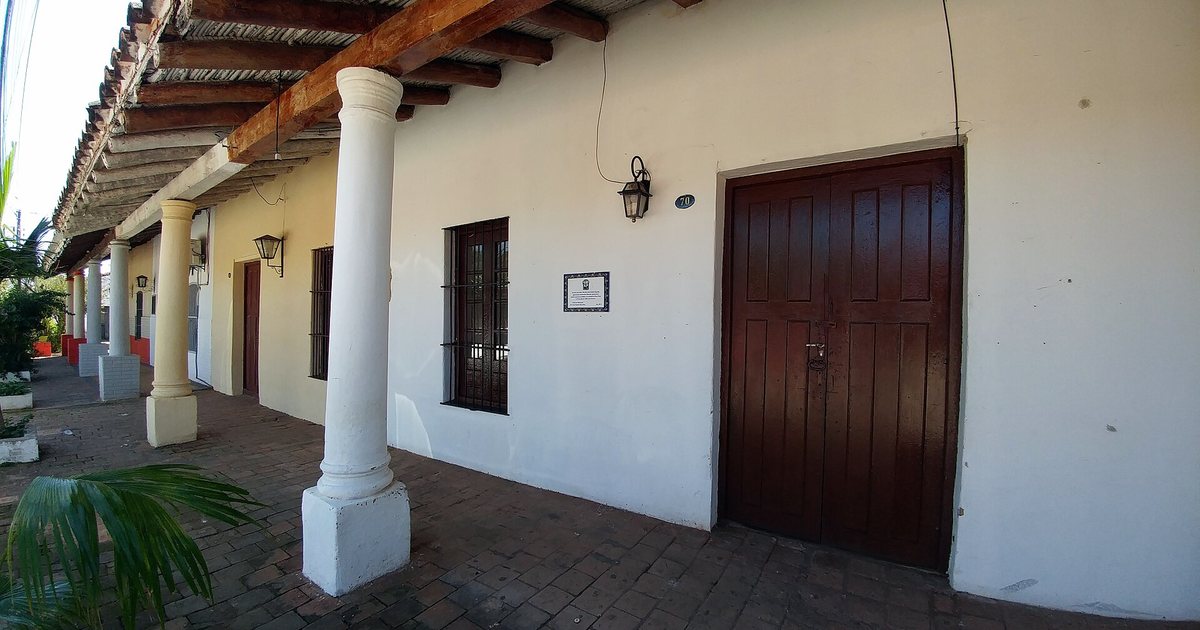Casona colonial donde vivió el general Elizardo Aquino, en el centro histórico de Luque
