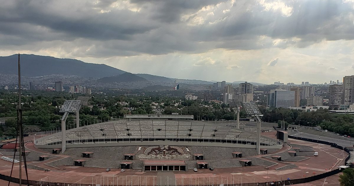 El estadio Olímpico Universitario, cancha de Pumas, en Ciudad Universitaria, Ciudad de México