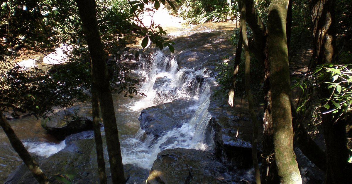 Cascadas del arroyo en Chololó, en Piribebuy, Cordillera