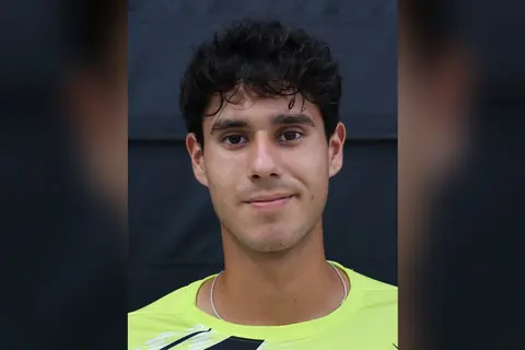 Foto: Hameltion / Wikimedia Commons · CC BY-SA 4.0 El tenista paraguayo Adolfo Daniel Vallejo, en un retrato tomado en un torneo de 2023